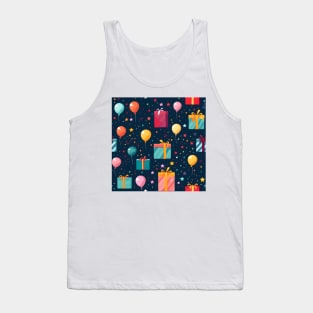 Happy Birthday Party Celebration Pattern 12 Tank Top